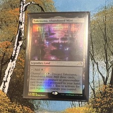Magic: The Gathering Takenuma Abandoned Mire Legendary Land Neon Dynasty Rare F…