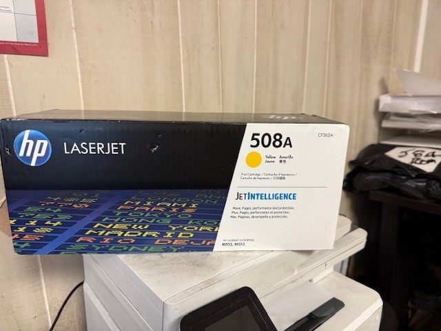 HP 508A CF362A Yellow Toner Cartridge New Sealed Free Shipping-image