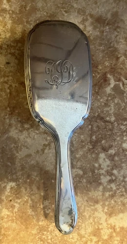 Vintage Sterling Silver Baby Brush Monogrammed