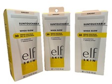 3x e.l.f. Skin Suntouchable Whoa Glow Sunlight Sunscreen SPF 30 1.7oz Exp. 04/26