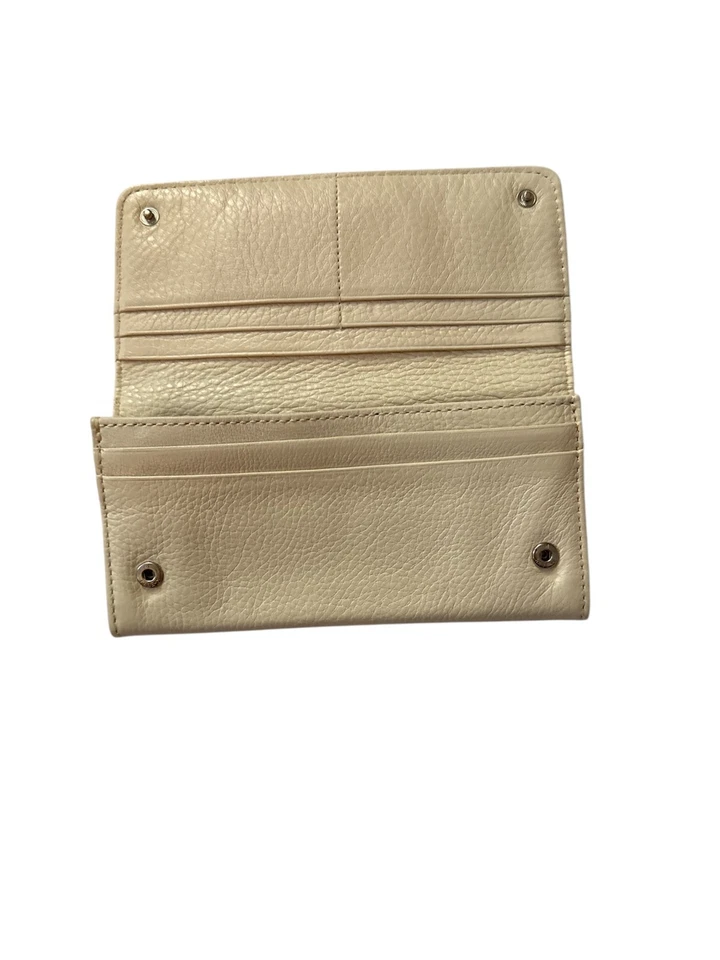 Cartera de trabajo vintage Marc by Marc Jacobs de cuero blanco triple cierre con solapa Foto 2 de 4