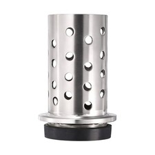 3.5" x 7" Perforated Casting Flask Vacuum Casting Wall Flanged with Base