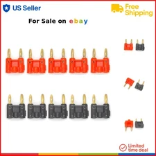 Gold Plated Dual Banana Plug Connectors 10 Pack Screwed Terminals for Speaker...