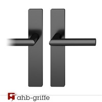 FSB TüRgriff 1076 Langschild Asl® Schwarz Matt, äHnlich RAL 9005 BL TüRdrüCker