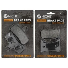 Brake Pad Set for Harley-Davidson Softail Fat Boy Lo Front Rear Semi-Metallic