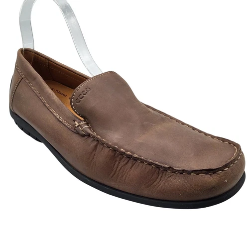 Scarpa ECCO Classic Moc 2.0 pelle pieno fiore guida comoda uomo taglia EU 46 12