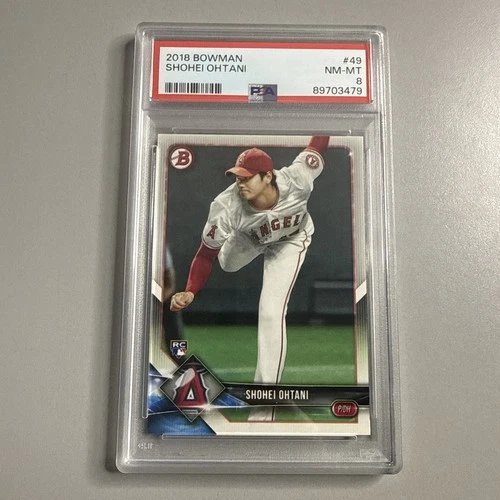 2018 Bowman - Shohei Ohtani #49 (RC) PSA 8
