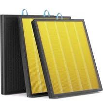3 Pack Vital 200S Pet Allergy Filter for LEVOIT Air Purifier HEPA 3-in-1 Yellow