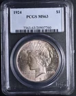 1924 Peace Dollar PCGS MS64
