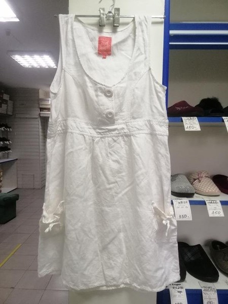 Women Free People Dress White Viscose 40 / L / 48