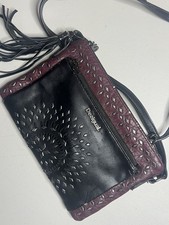 Borsa Desigual Toulouse Luxury Dreams 10x7 tracolla nera bordeaux borchie nappa