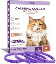 Calming Collar for Cats: Pheromone-Infused Behavior Support, M Purple