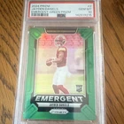 Panini Prizm 2024 Jayden Daniels Emergent Green Prizm #2 RC PSA 10