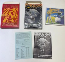 Commodore 64 Game Boxes: Deceptor Avantage, Gato 1984, Space Gladiator 1983 image