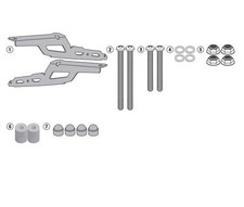 Givi SR2129 Top fits Case™ Sidearms Hardware for V35 Hard Cases