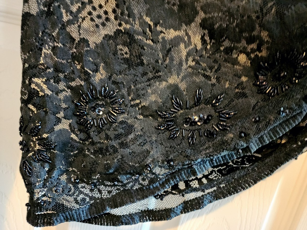 【DOLCE AND GABBANA】BIGセール★LACE ロンゲットスカート Dolce and Gabbana Lace Long Black Skirt w/ Leggings Size 28
