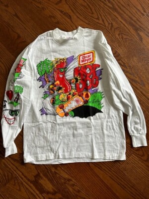 VINTAGE DEADSTOCK 1989 MEDIUM OSCAR MAYER WIENER HOT DOG SKATE White  T-SHIRT Siz