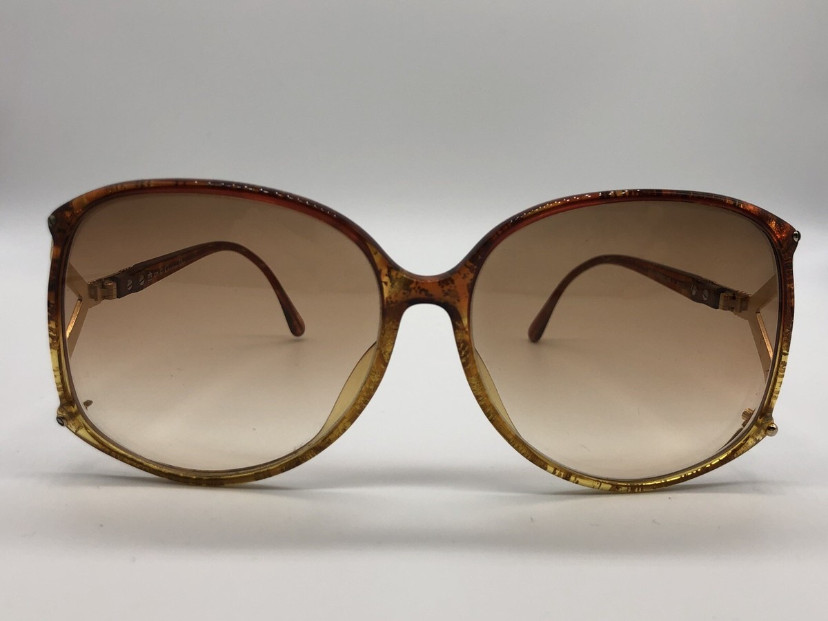 VINTAGE DIOR Sunglasses Brown & Gold | eBay display picture 2