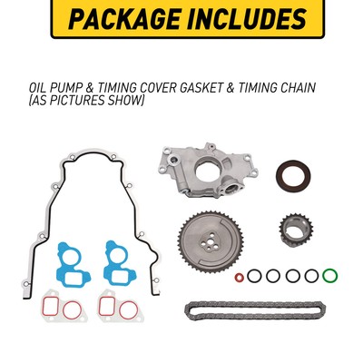 AUXITO 12586665 Oil Pump Timing Chain Kit Gm
