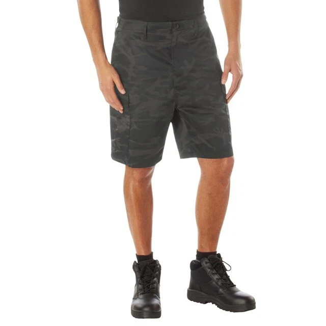 Rothco Midnight Camo BDU Shorts - Midnight Black Camo