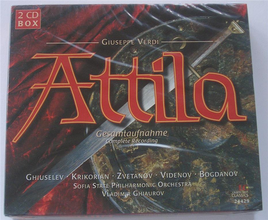 Giuseppe Verdi: Attila Completo Nuovo Sigillato 2- CD Box Set Tedesco Import