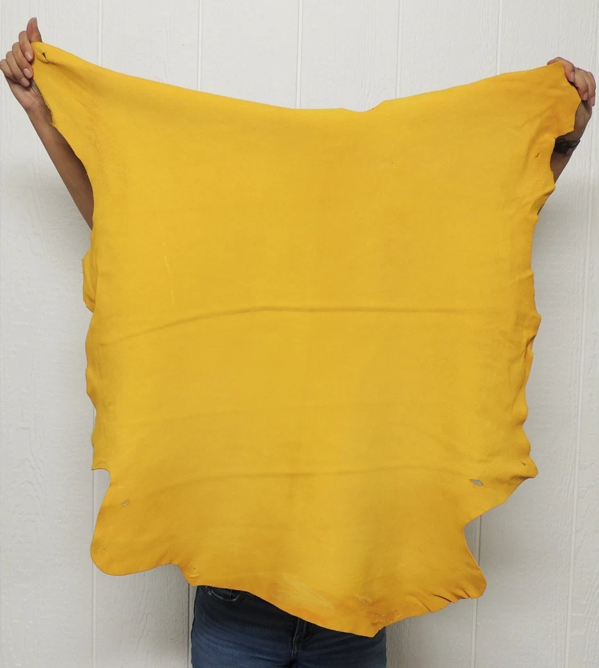 Piel de cuero PIEL DE CIERVO DORADA para artesanías nativas taxidermia SCA LARP piel piel Foto 2 de 4
