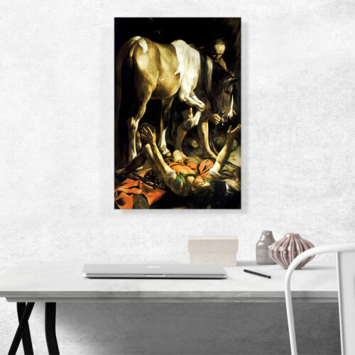 The Conversion of Saint Paul on the Way to Damascus Canvas Art Print Caravaggio - Picture 2 of 14