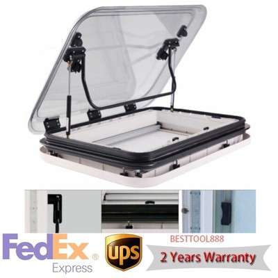 Anti-uv Caravan Rv Skylight Roof Vent Window Hatch 500/700/800 X500mm Cut Out US