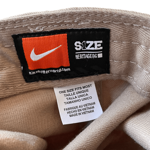 Baylor Bears Football Nike s1ze heritage 86 strap back hat cap khaki and green B | eBay