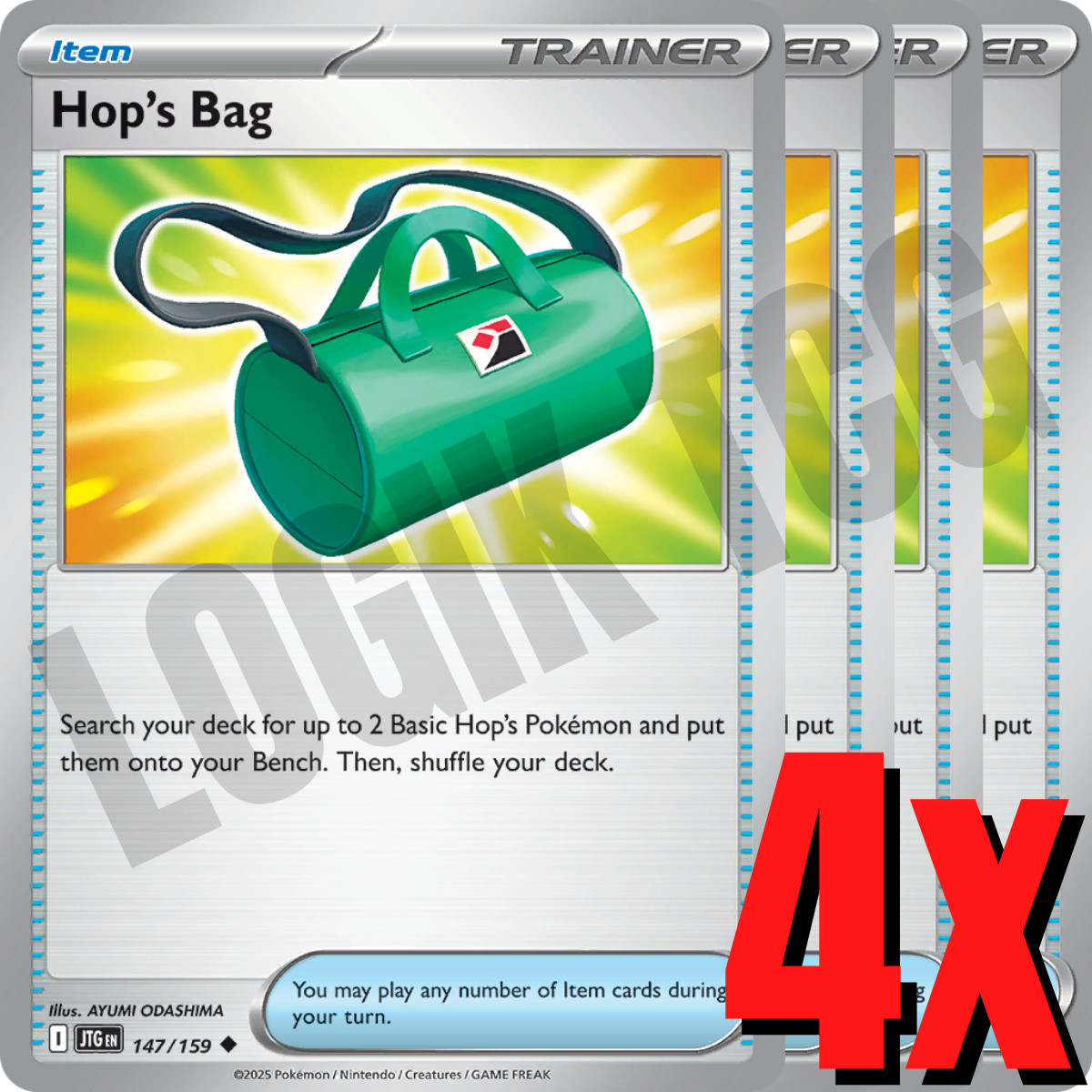 4x Hop's Bag 147/159 x4 - Journey Together - Pokemon TCG - Playset