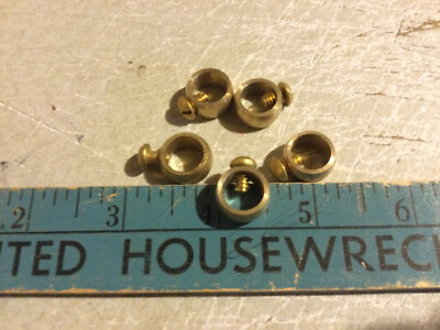 Weathervane Brass Retainer Ring with Set Screw for 3/8'' Rods - Lot of 5