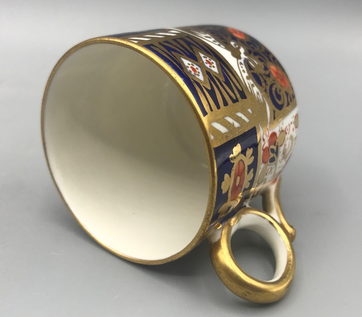 Antique Davenport Imari 2614 Demitasse Cup & Saucer for Alfred B