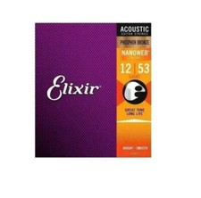 1-4x Elixir Nanoweb Akustikgitarrensaiten Pho...