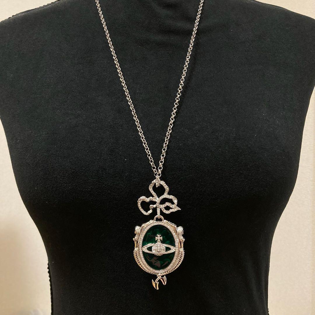 Vivienne Westwood Mermaid Necklace Green 70cm w/drawstring | eBay