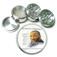 Martin Luther King Jr. D2 Aluminum Grinder 63mm 4 Piece Hand Mueller