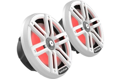 Rockford Fosgate M2-8 Color Optix 250W 2-Way 8  Marine Speakers w/ White Grille