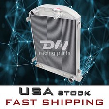3 Rows Aluminum Radiator For 1930-1938 32 35 Ford Model High Boy Coupe Chevy V8 3 Rows Aluminum Radiator For 1930-1938 32 35 Ford Model High Boy Coupe Chevy V8