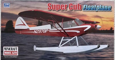   MINICRAFT Super Cub Floatplane Piper PA-18 Super Cub Model #11663 NISB 1:48