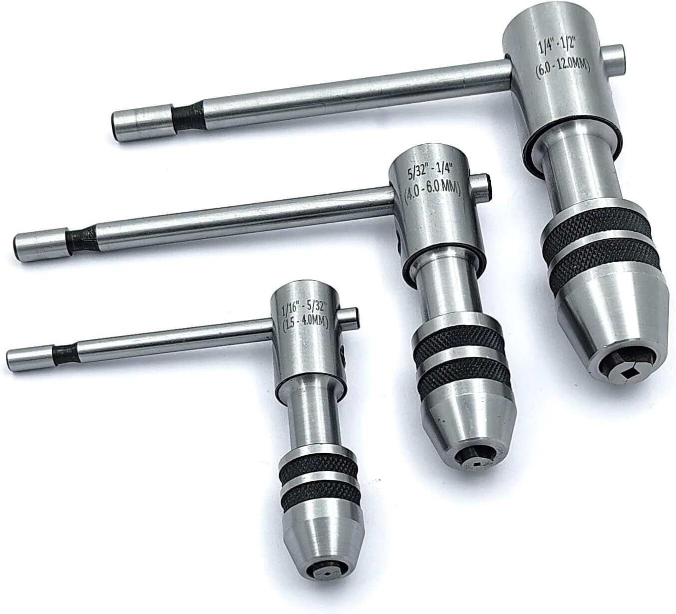 Buyohlic Set of 3 Reversible Ratchet Adjustable Tap Wrench with Plastic Case