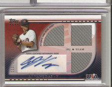 2010 USA Baseball AJ VANEGAS Auto Signature Triple Jersey #110/219 Rookie RC