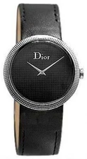 Christian Dior Unisex  La D De CD043110A001 Leather Strap Diamond Bezel Watch