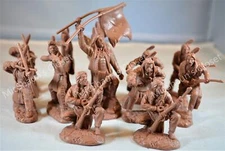 Toy Soldiers of San Diego TSSD Plains Indian Warriors Set 14 Buckskin Custer