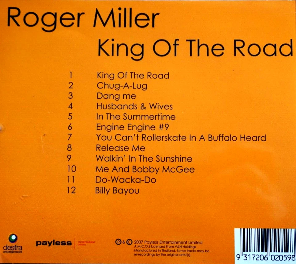 Roger Miller - King Of The Road - компакт-диск, очень хорошее состояние - Изображение 2 из 2