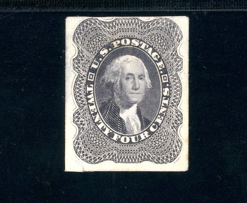 Scott 37p3 VF US 1847 Plate Proof on India SCV $1250