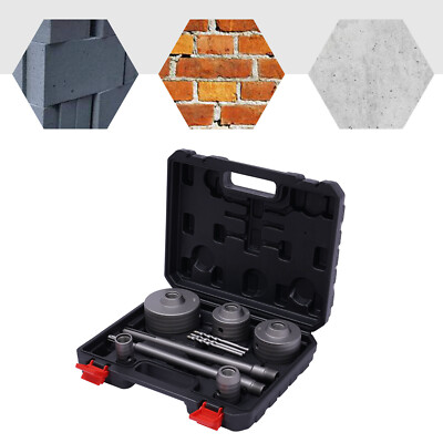 SDS Plus/Max Schaft Ø30-100mm Beton Zement Steinwand Lochsäge Bohrer Set