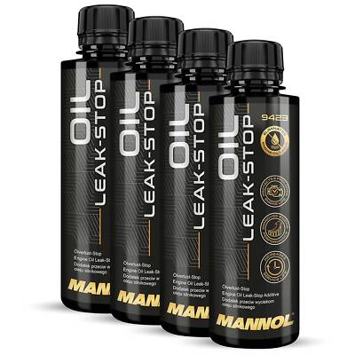 Motoröl Öl 4 x 250 ml Leck Stop MANNOL Dicht Verlust Ölverlust Motordichtmittel