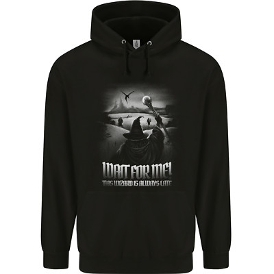 Wait For Me Wizard Always Late Kinder Kids Hoodie