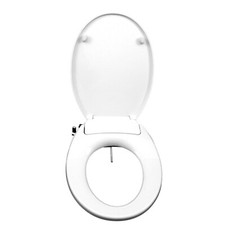 Shower toilet lid seat automatic lowering attachment bidet Taharet toilet oval