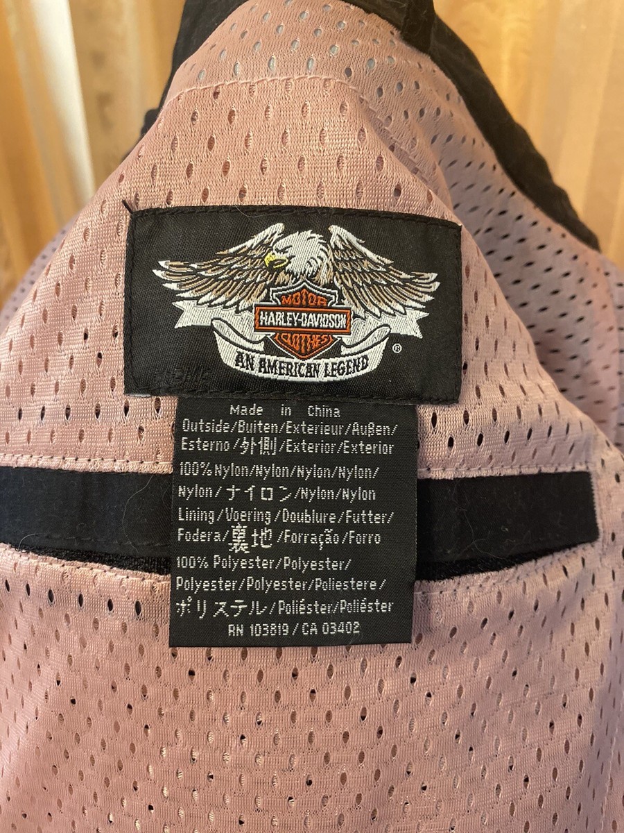 Harley Davidson Embroidered Black Full Zip Large Jacket 97325-10VW
