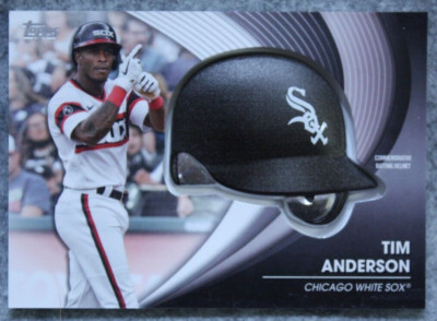 2022 Topps Update Commemorative Batting Helmet Tim Anderson BH-TA White ...